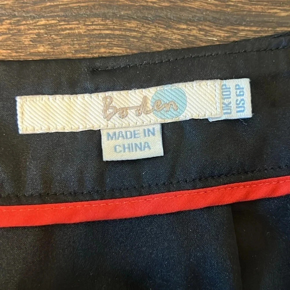 BODEN EMBROIDERED COTTON MINI SKIRT BLACK/WHITE SIZE 6P - Picture 3 of 7